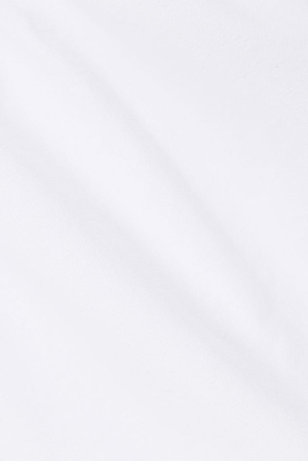 Bridal White Gathered Drawstring Mini Joslin Dress