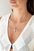 Pearla Cross Necklace