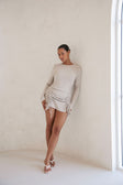 Kalani Knit Mini Dress - Grey