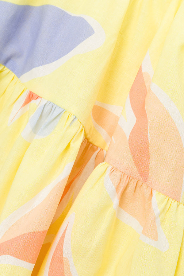 Elia Purple Adjustable Strap Panel Mini Tacita Dress