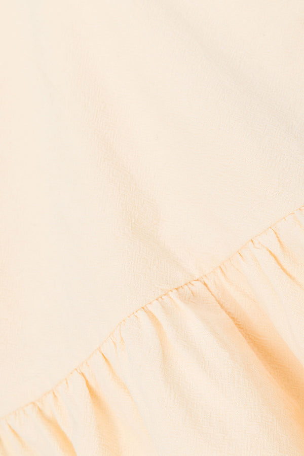 Cream Button-Up Mini Alfresco Dress