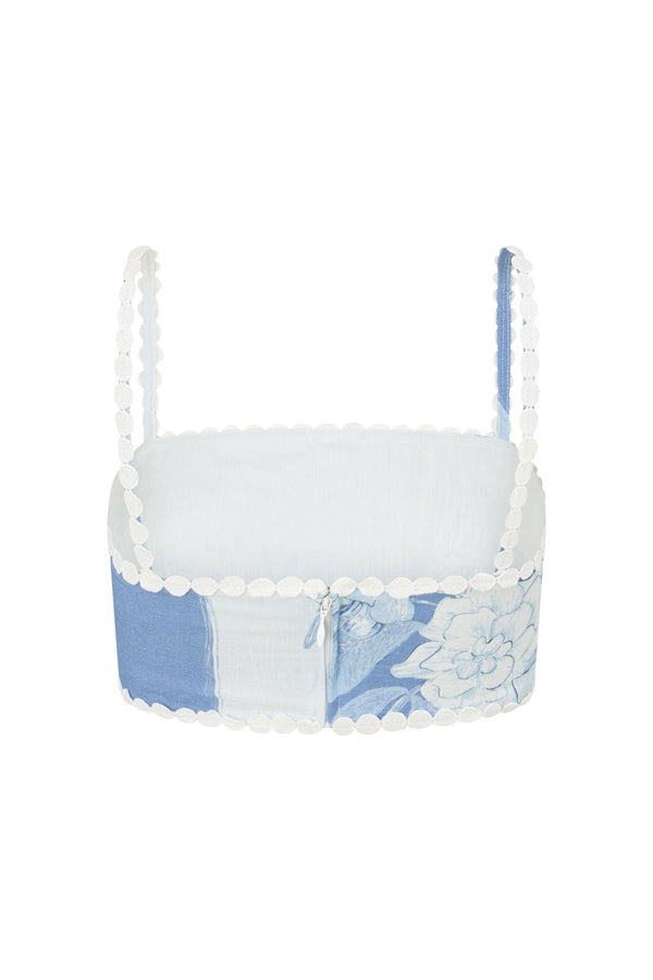 Vaso Blu Ric Rac Detail Kelia Crop Top