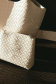 Bone Woven Vegan Leather Havana Bag
