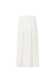 White Pleated Maxi Hailey Skirt