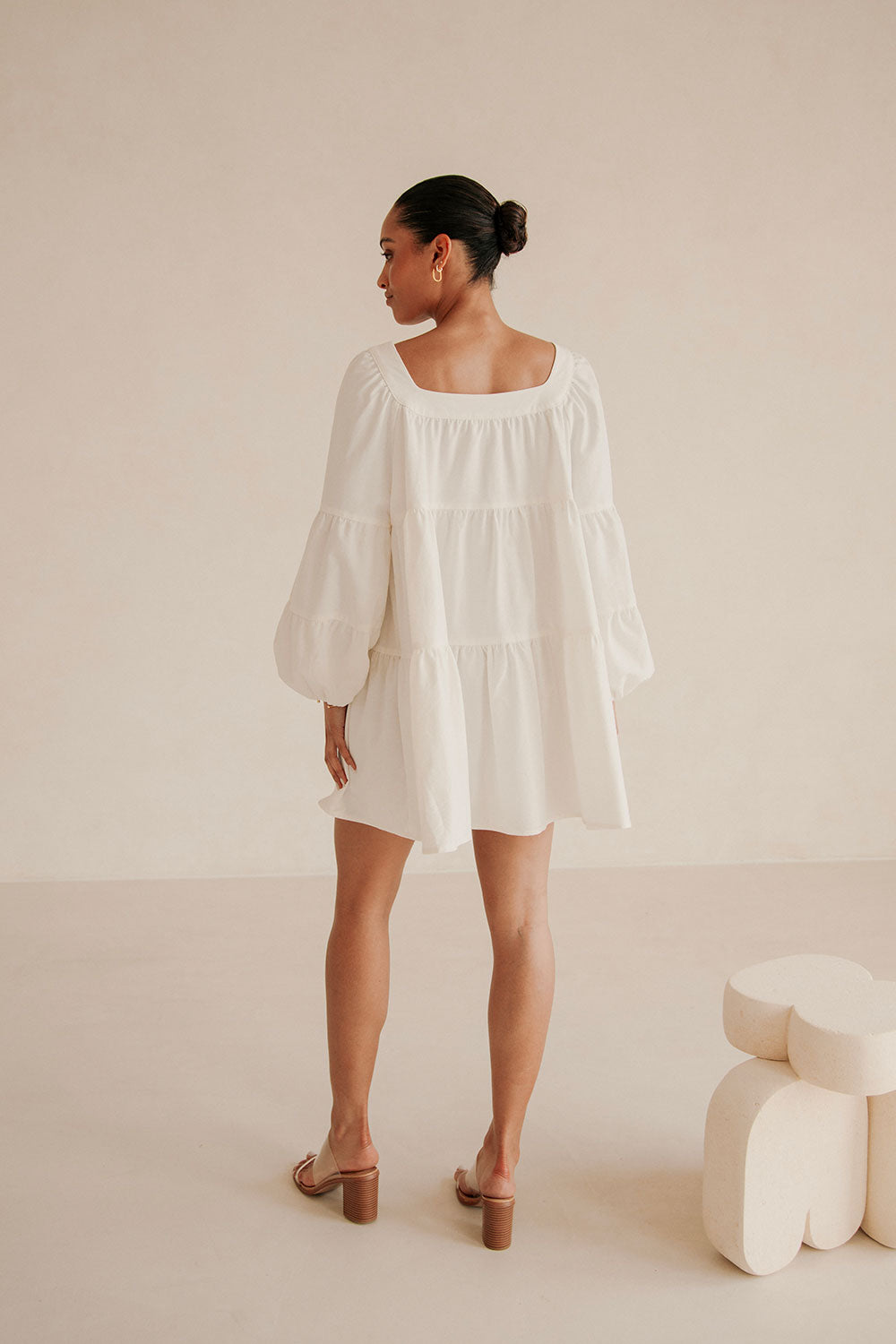 SAMPLE-Palmer Dress - White
