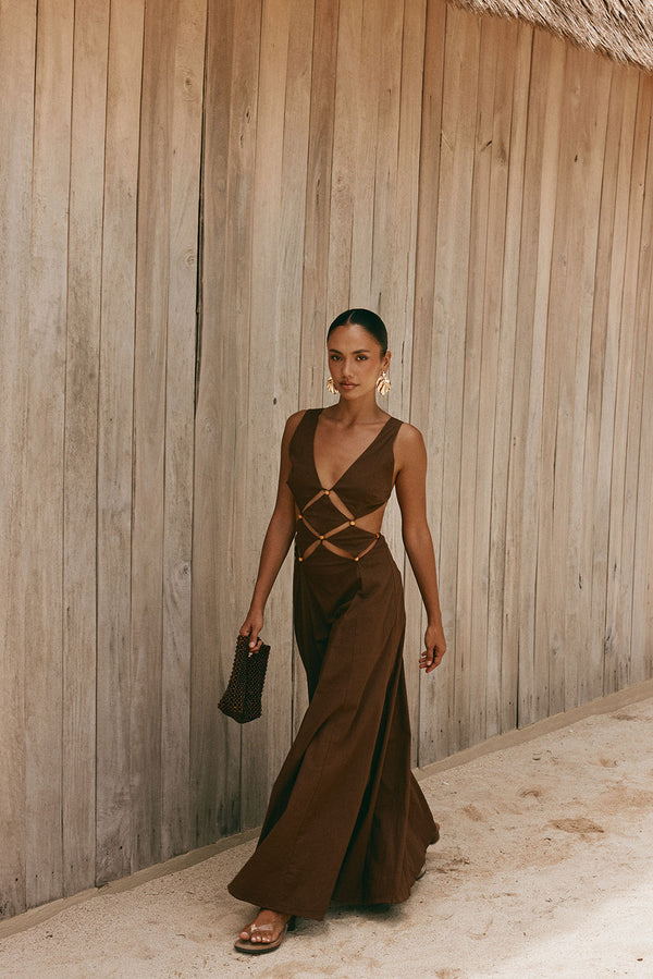 Chessa Dress - Chocolate