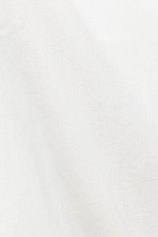 Paige Button Top - White