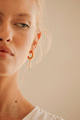 Leia Pearl Huggie Earrings