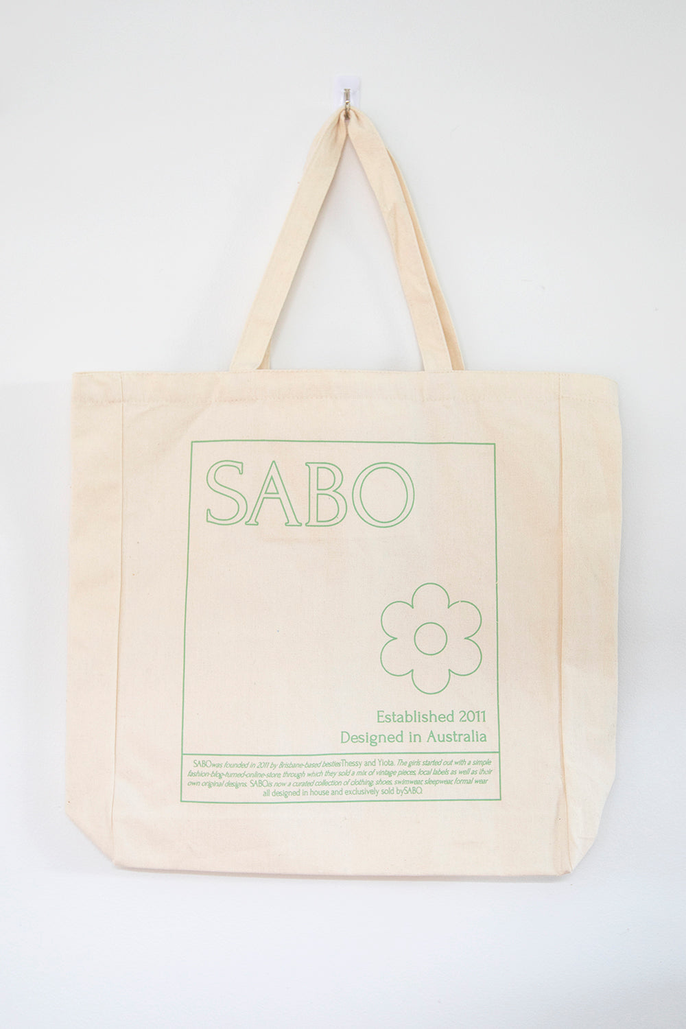 Cream Canvas Sabo Tote Bag