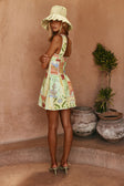 El Jardin Print Halter Mini Natalya Dress