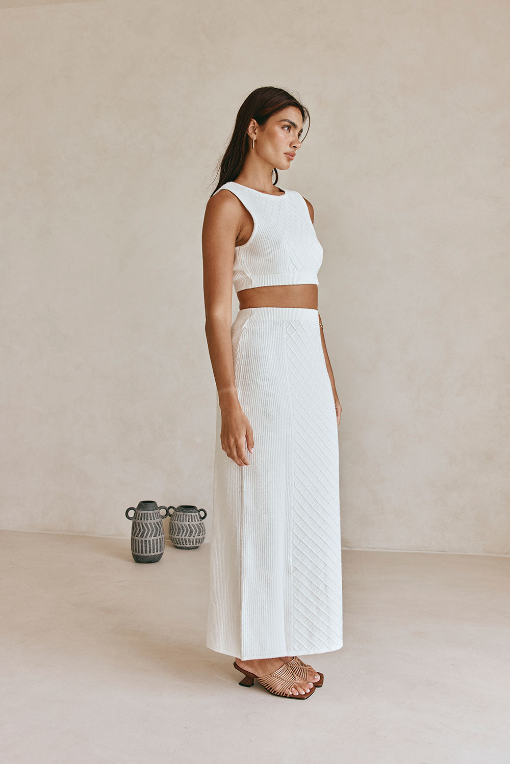 SAMPLE-Lotus Skirt - Cable Knit