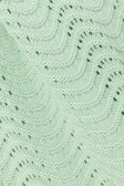 Mint Green Crochet Knit High Waist Kama Pants
