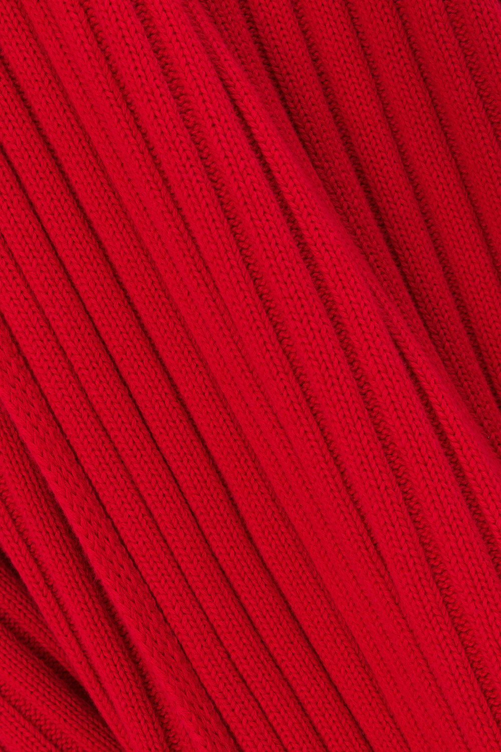 Red Rib Split Maxi Gemini Dress