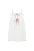 White Strappy Tie Mini Evelia Tank Dress