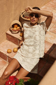 Beige Crochet Lace Rosiah T Shirt Top