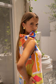Solis Tropical Print One Shoulder Maxi Seraphine Dress