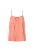 Peach Adjustable Strappy Front Tie Jetta Top