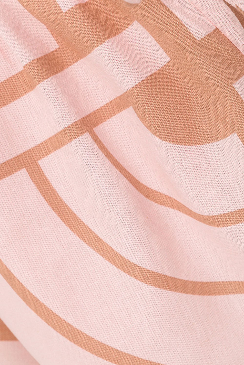 Pink Hellenic Maze Elastic Drawstring Pocket Kira Shorts