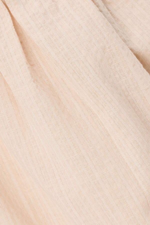 Beige High Waist Ruched Mini Toni Skirt