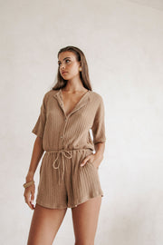 Juniper Playsuit - Biscotti