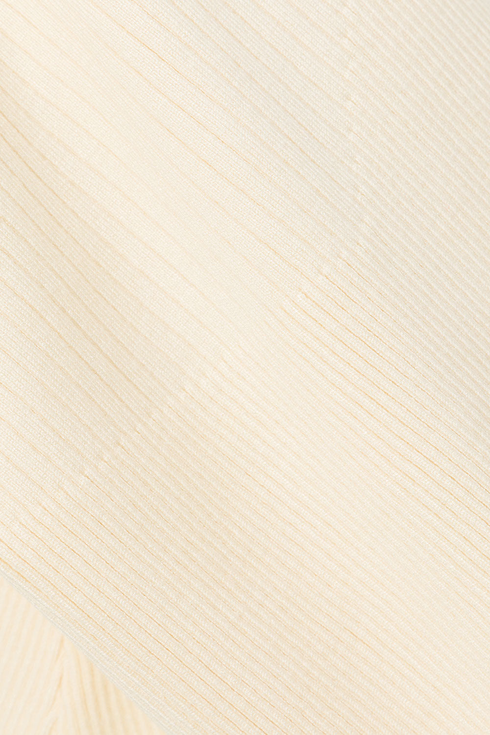 Cream Knit Thin Elastic Waist Mini Ellamay Skirt