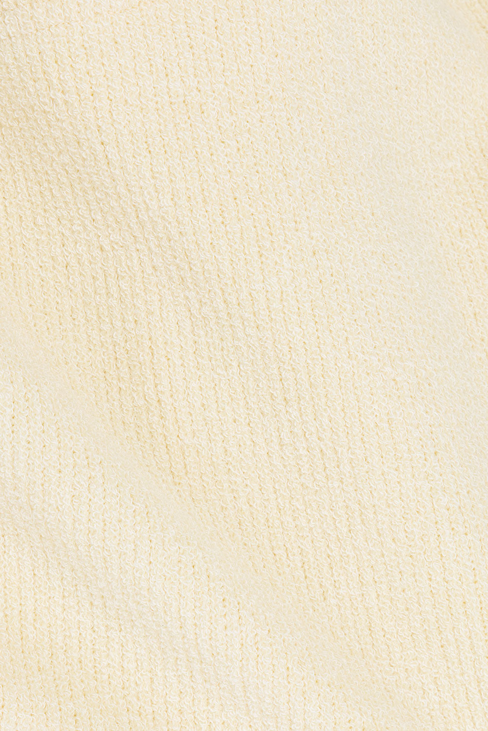 Cream Ribbed Cutout A-Line Bronte Top