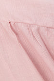 Blush Pink Long Sleeve Button Up Panel Huxley Top