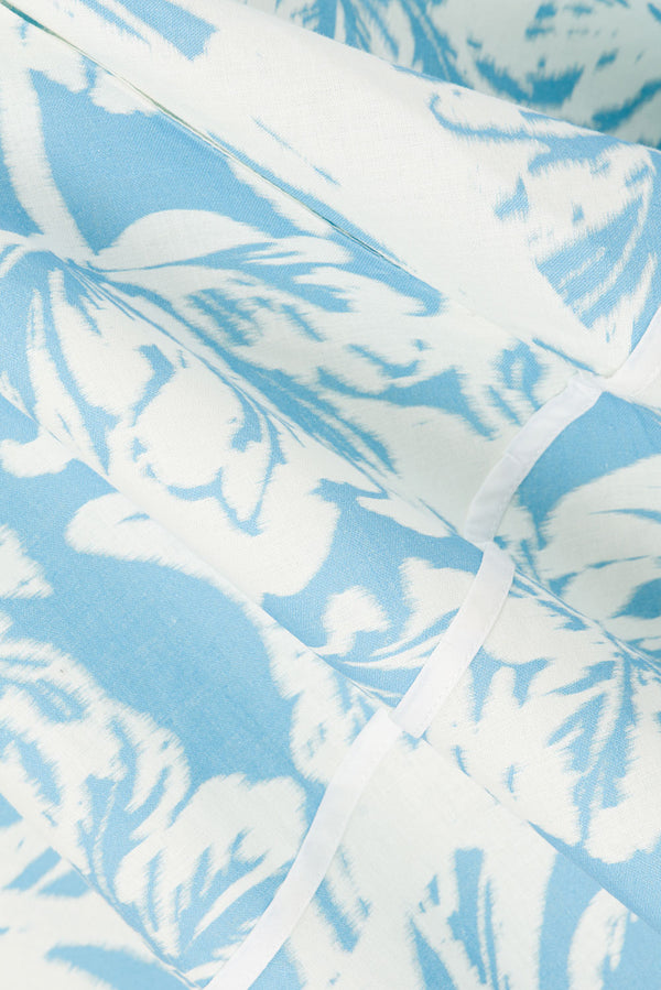 White Sol Floral Print Flounce Mini Maliyah Dress