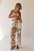 Orange Barrosa Print Torquay Trouser Pants