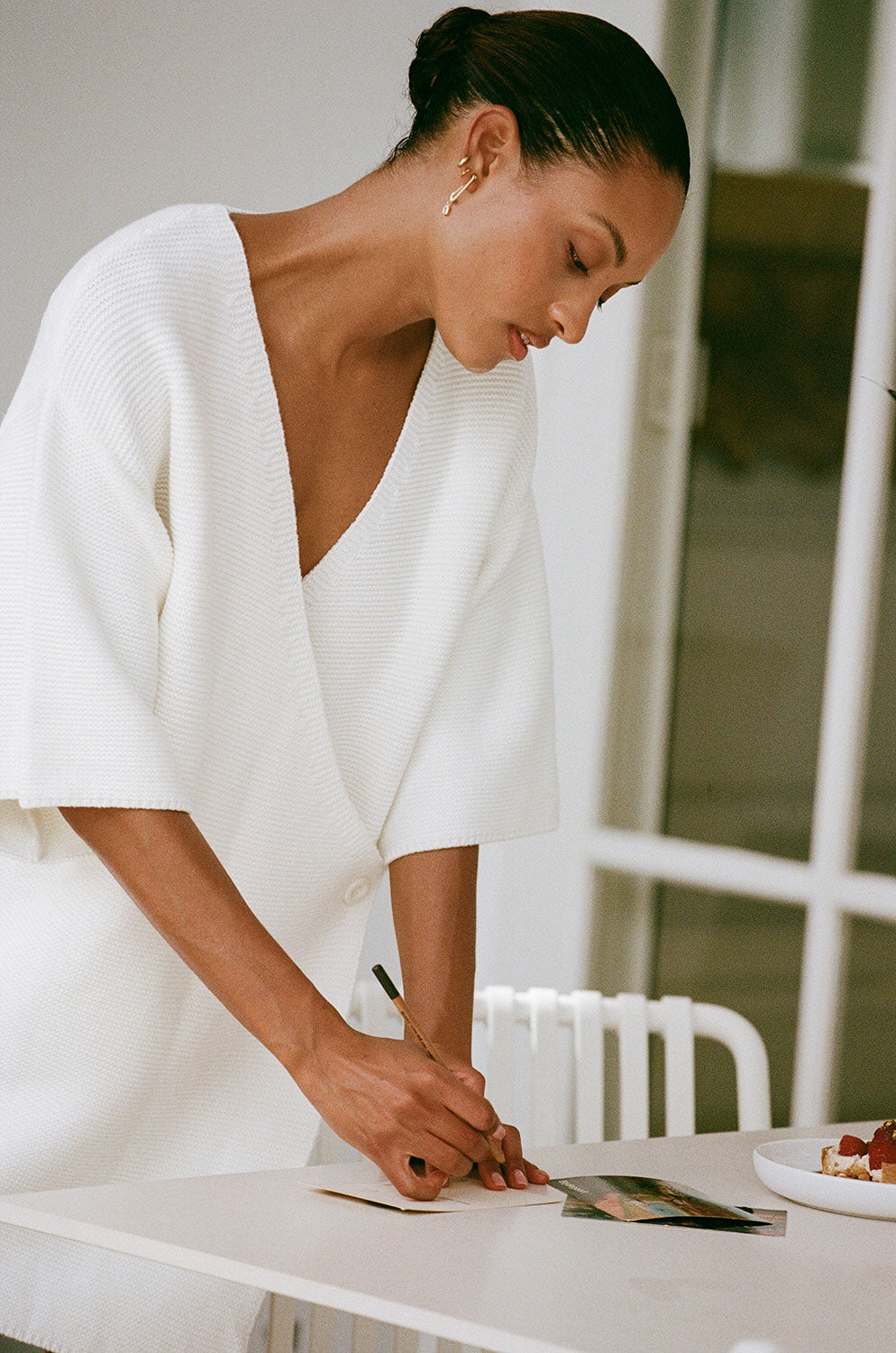 White Wrap Mini Jessie Wrap Dress