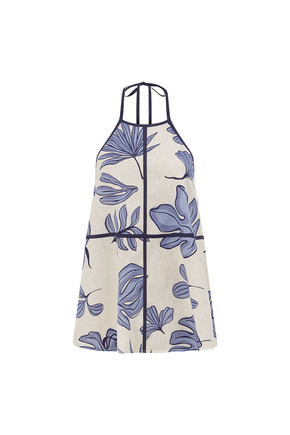 Blue Phylida Azure Print Halter Saphira Top