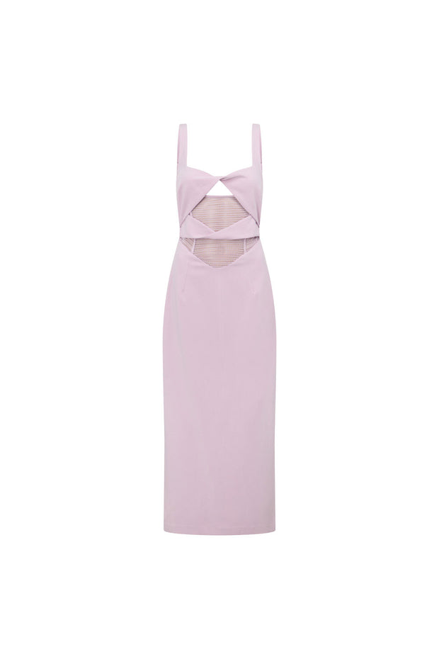 Zendra Midi Dress - Lavender