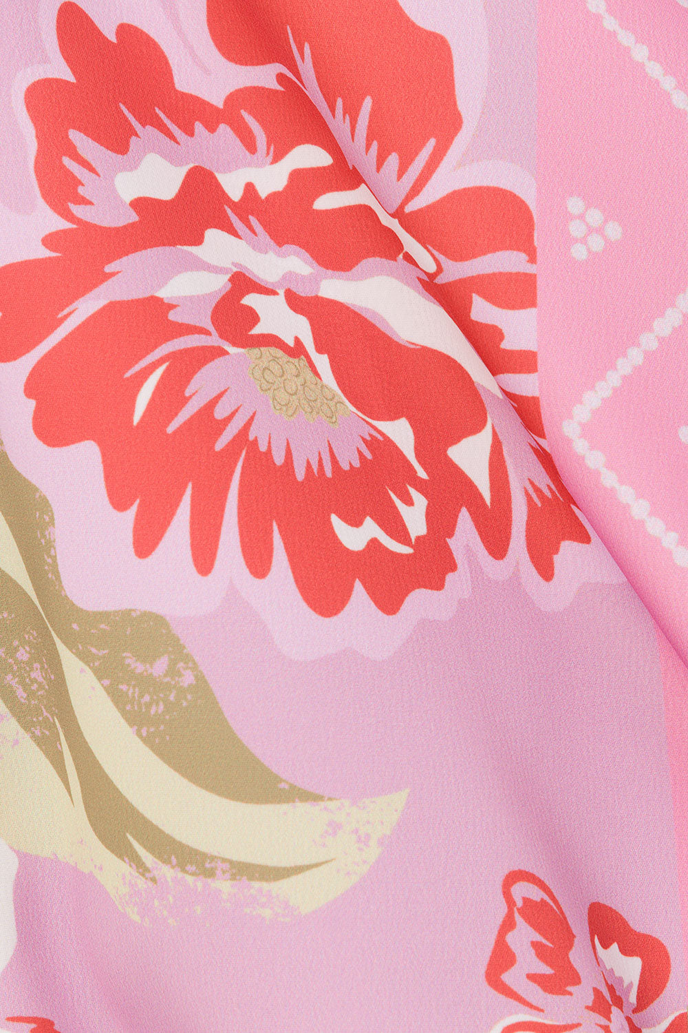 Pink Botanic Patch Floral Strapless Maxi Liberty Dress