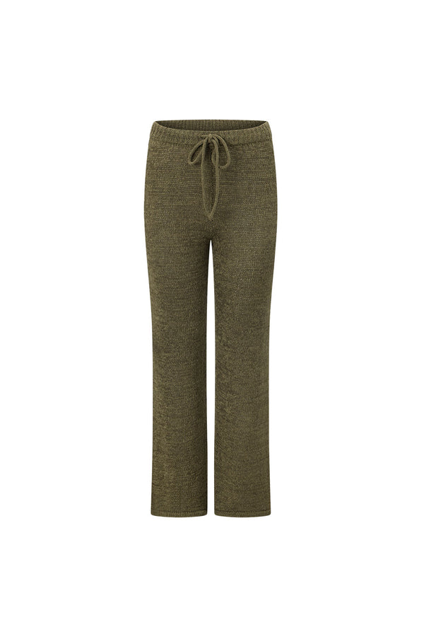 Olive Green Drawstring Louka Pants