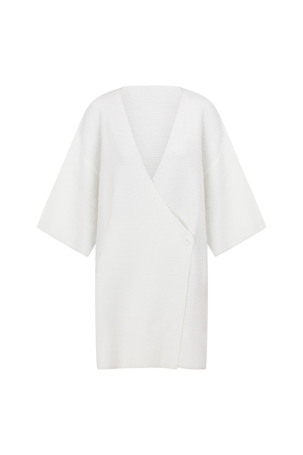 White Wrap Mini Jessie Wrap Dress