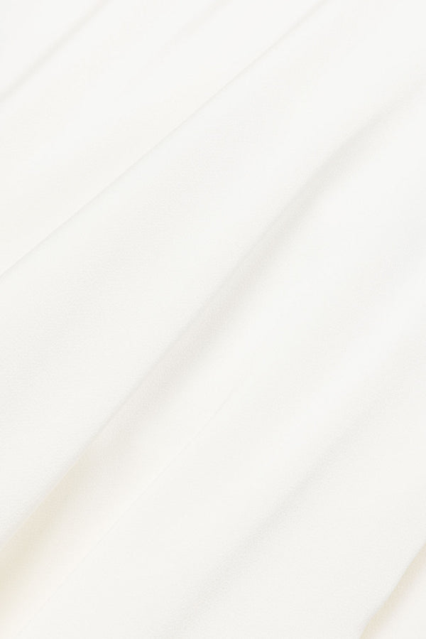 White Silky Layered Mini Laven Dress