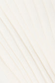 White Ribbed Knit Elastic Audri Pants