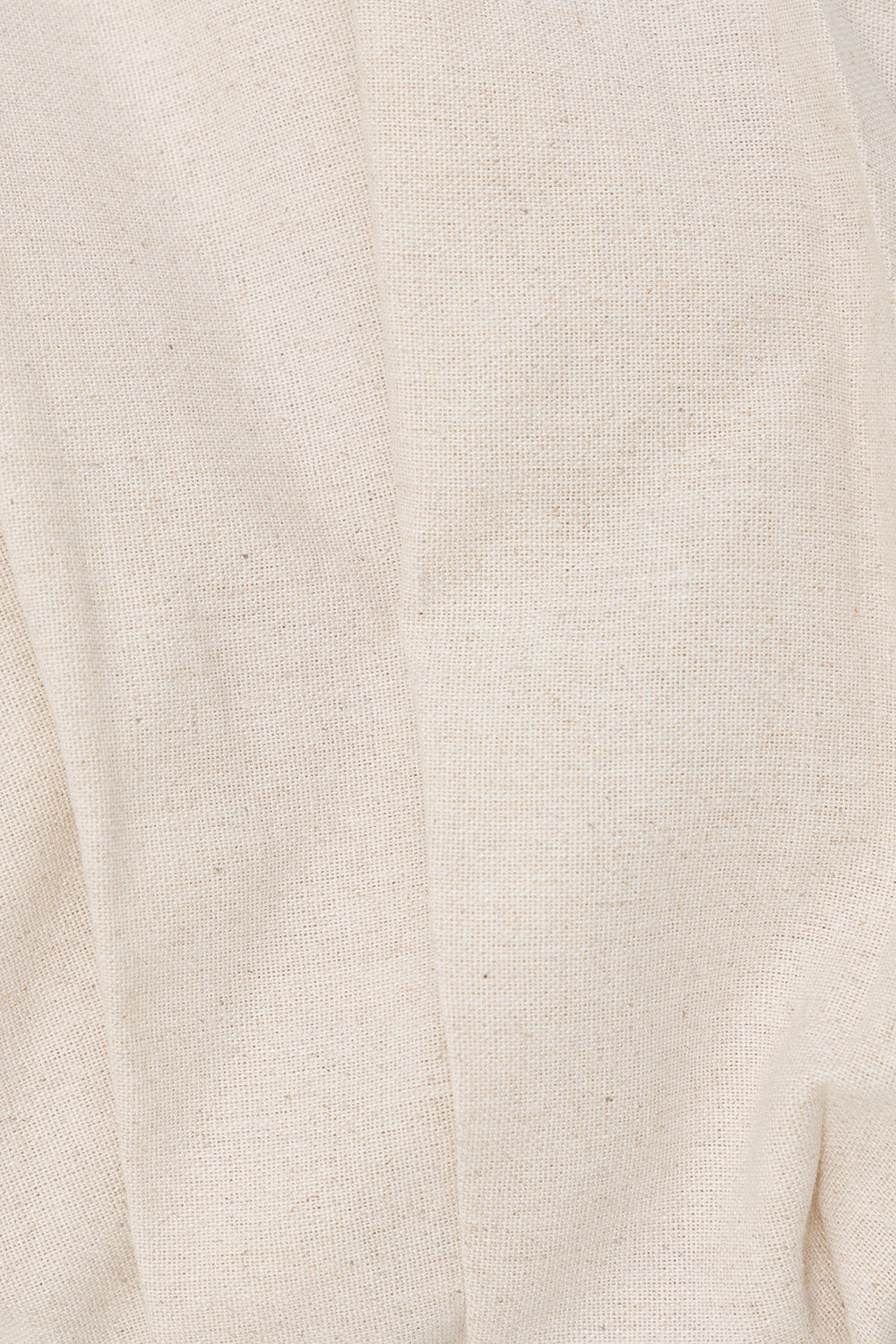 Beige Linen Blend Strapless Gathered Isa Top