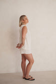 Cream Textured Cut Out Jojo Top