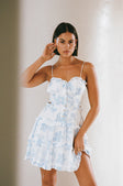 Harlan Cutout Mini Dress - Blue