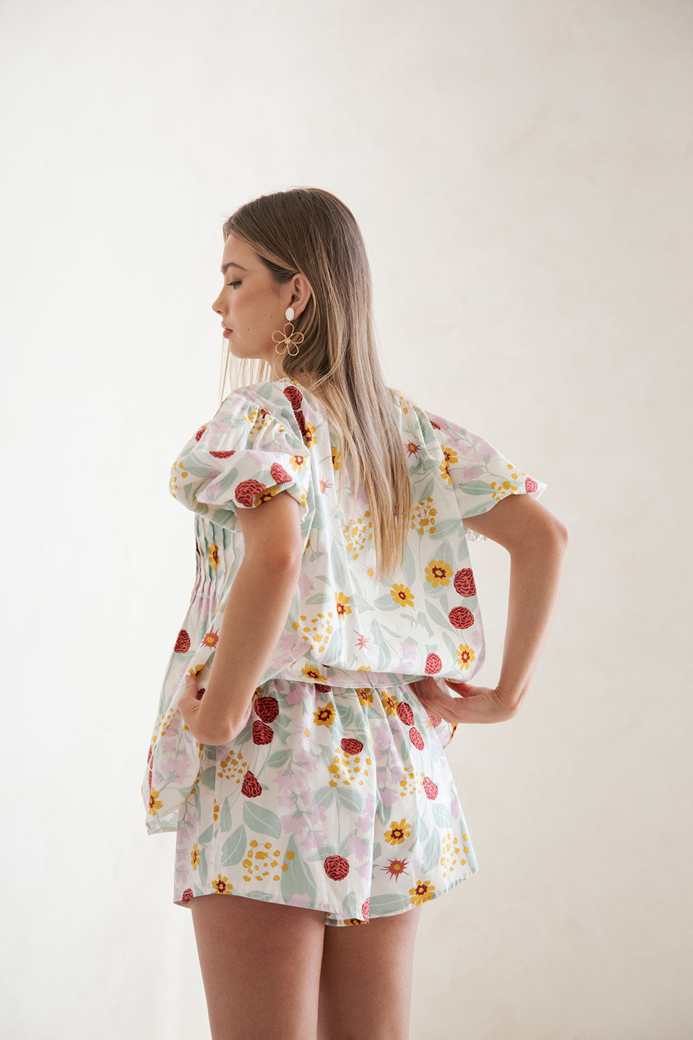 Leta Shorts - Royal Floral