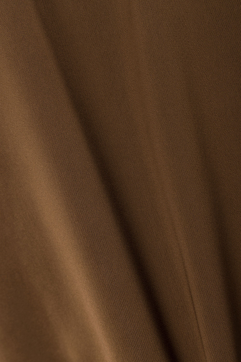 Brown Silky V Neck Lace Panel Zuri Top