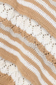 Brown Striped Knit High Waist Mini Alaiya Skirt