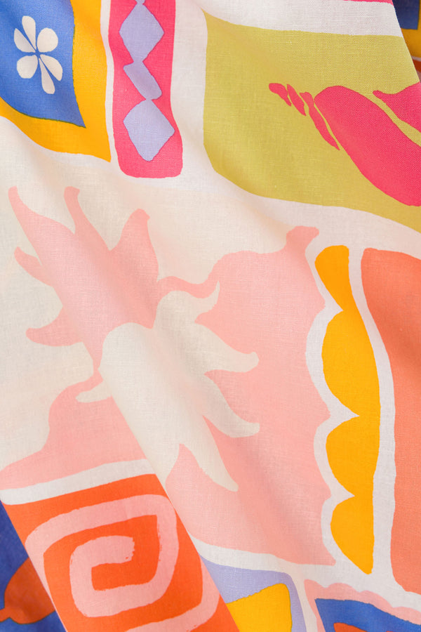 Solis Tropical Print One Shoulder Maxi Seraphine Dress