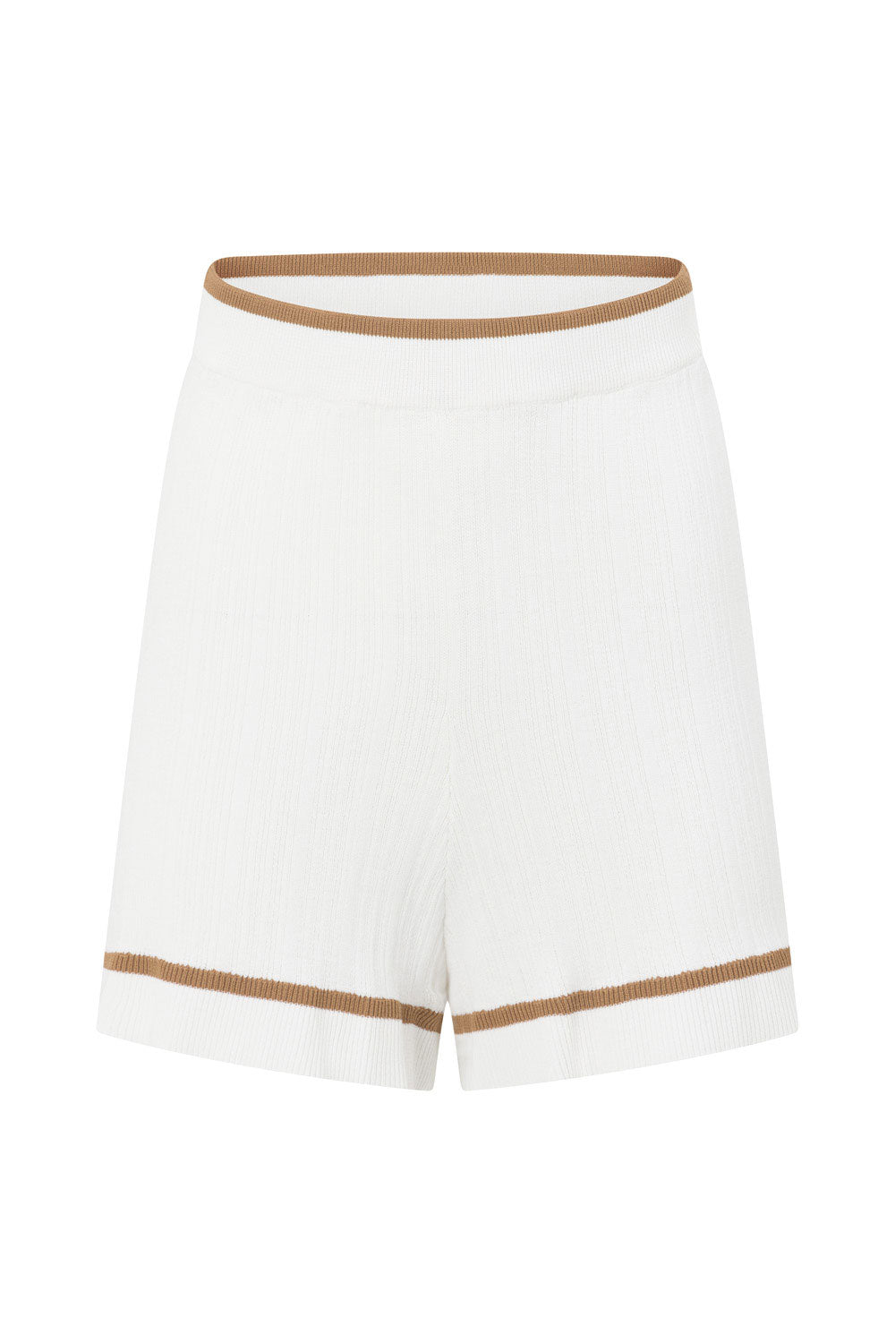 White High Waist Elastic Adair Shorts
