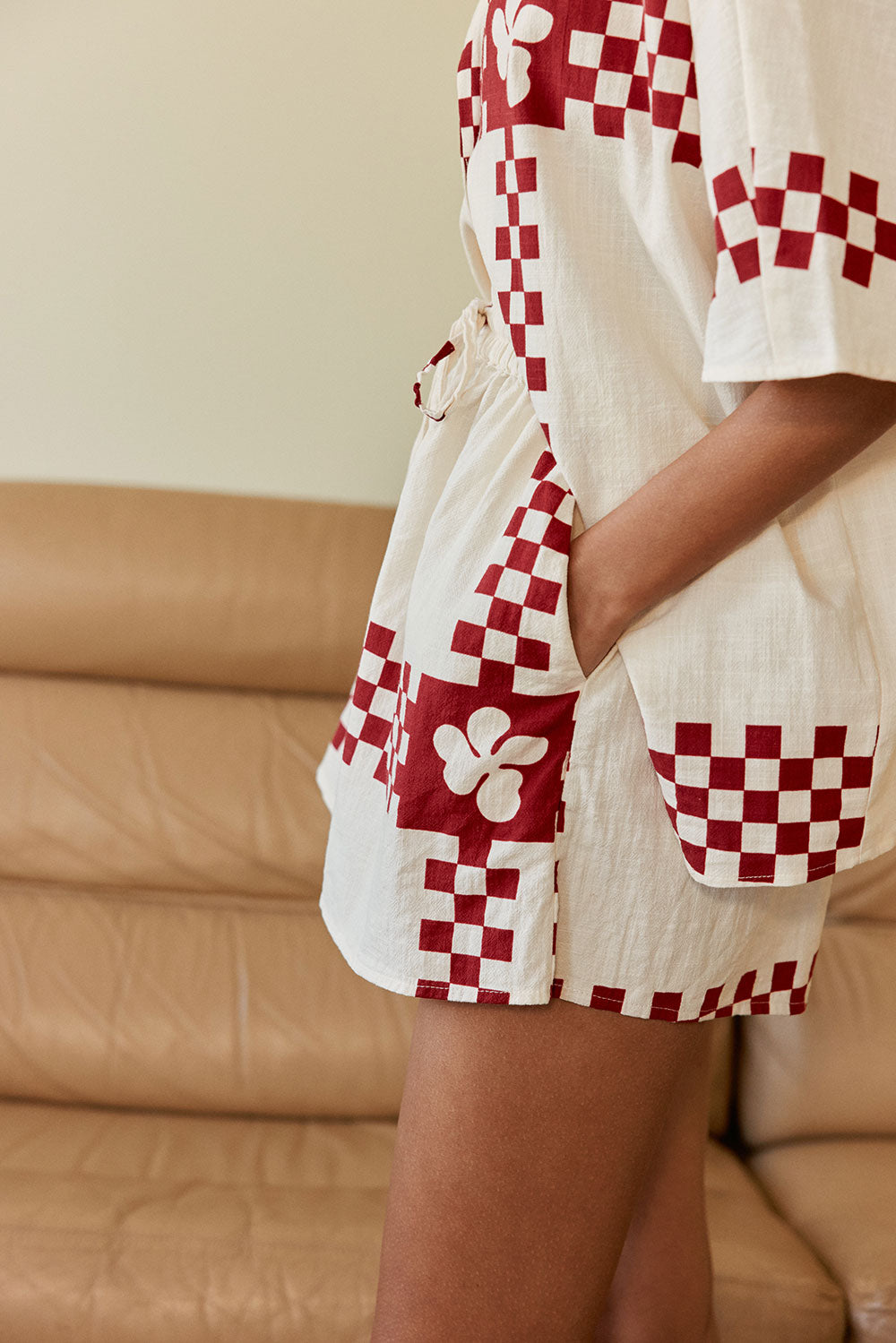 SAMPLE-Seona Top - Checker Plaid