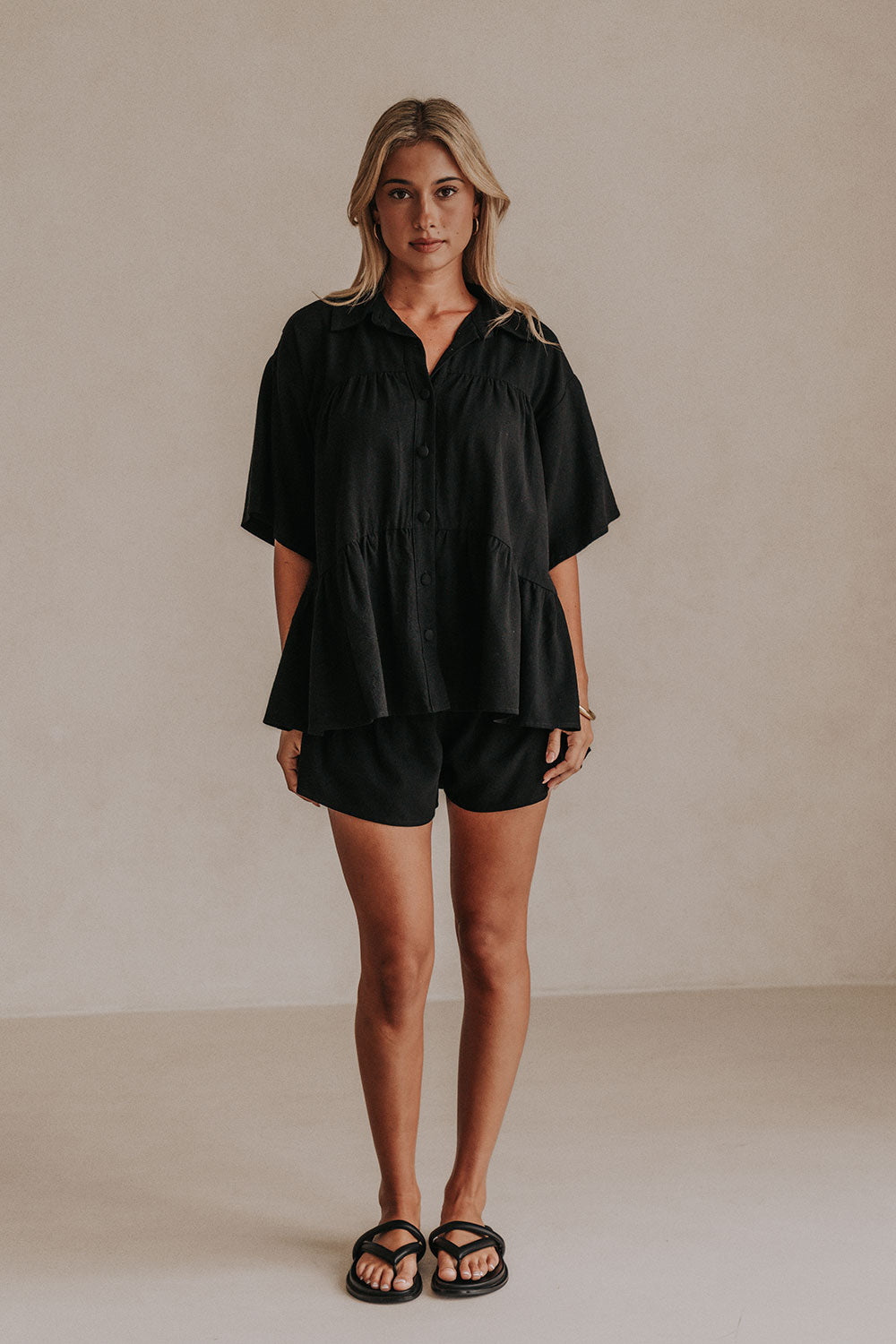 SAMPLE-Luna Top - Black