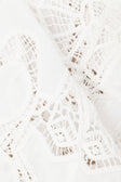 White Embroidered Cutwork Button Up Cielo Shirt