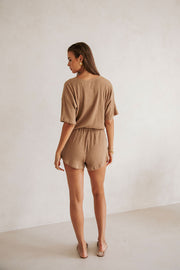 Juniper Playsuit - Biscotti