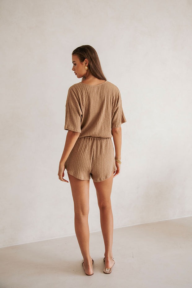 Juniper Playsuit - Biscotti